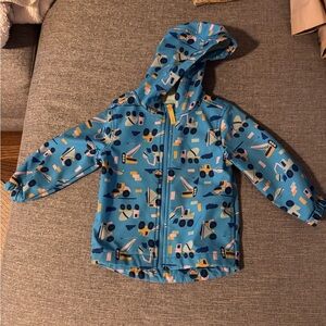 2T Cat & Jack Blue Jacket with Colorful Print